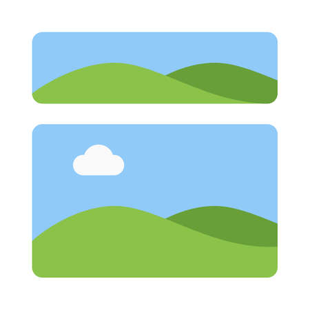 Top preview section image frame design layoutのイラスト素材