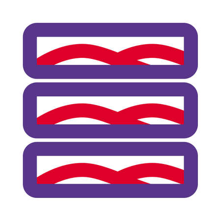 Layer of images in horizonal grid formatのイラスト素材