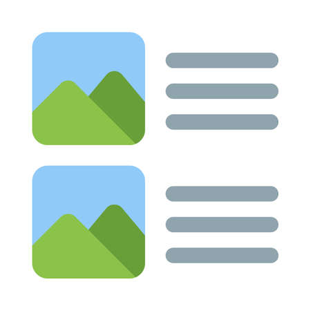 Online comparison of a photo at left in photography contestのイラスト素材