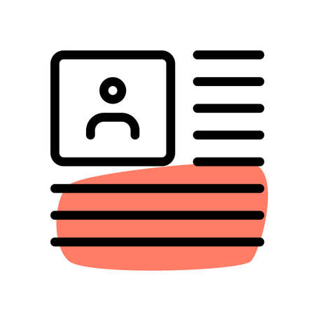 News article with user photo layout at leftのイラスト素材