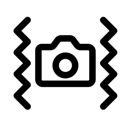 Anti vibration mode - camera stabilization mode featureのイラスト素材