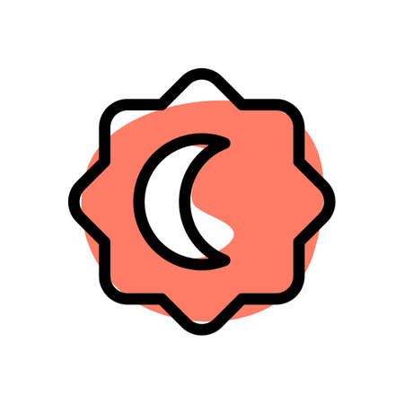 Night brightness setting in latest camera menuのイラスト素材