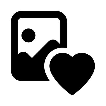 Favorite image liked on online webpage portfolioのイラスト素材