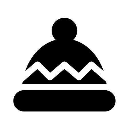 christmas special design winter cap with decorative stripeのイラスト素材