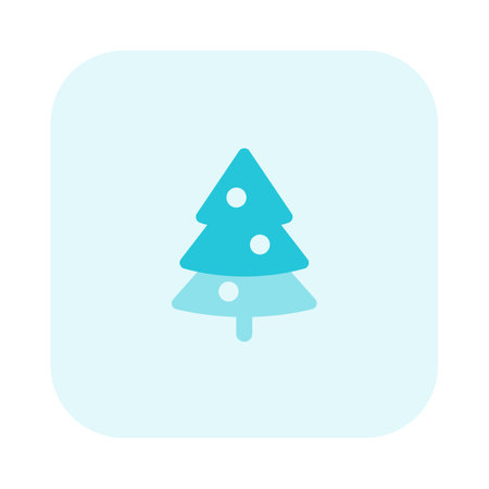 Decorative pine tree for christmas celebration isolatedのイラスト素材