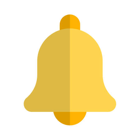 Handbell for notification alert and alarm digital glyphのイラスト素材