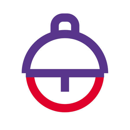 bauble desing in bell shaped for xmas decorationのイラスト素材