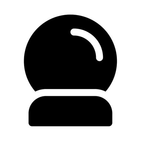 magic crystal ball with fortuneteller witchcraft conceptのイラスト素材