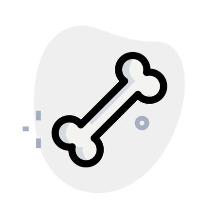 single bone piece as a halloween creepy conceptのイラスト素材