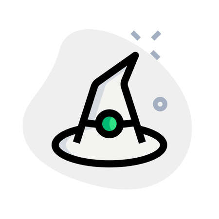 witch hat as a costume in halloween partyのイラスト素材