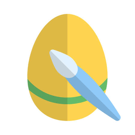 decoration paschal egg with design paint ideasのイラスト素材