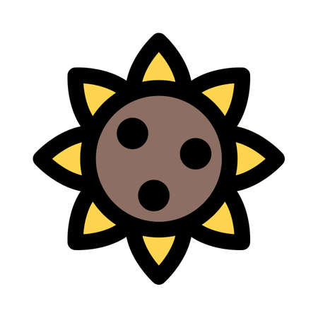 Thanksgiving celebration concept fall season harvest: sunflowerのイラスト素材