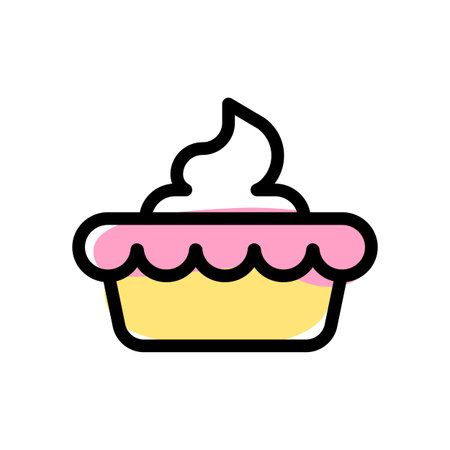 Pie cream served specially on holiday season