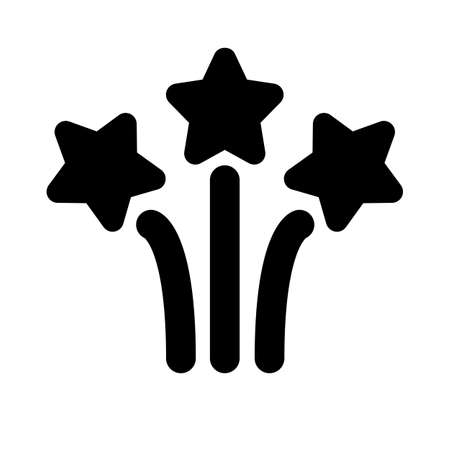 Special star shaped fireworks and pyrotechnics layoutのイラスト素材