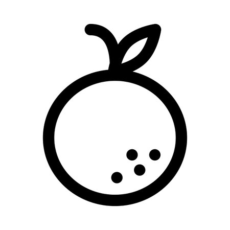 Orange fruit of the citrus species and juicyのイラスト素材