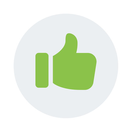 Like or thumbs up gesture isolated on a white backgroundのイラスト素材