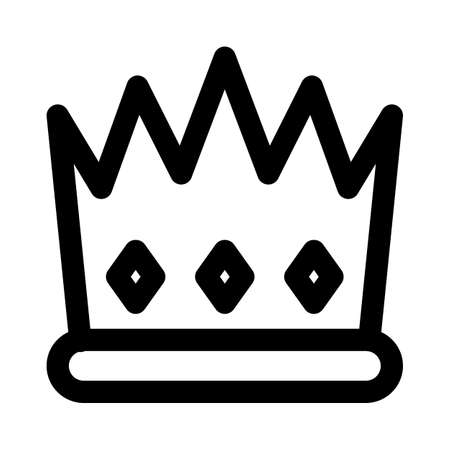 Royal kingdom crown with jewels embedded layoutのイラスト素材