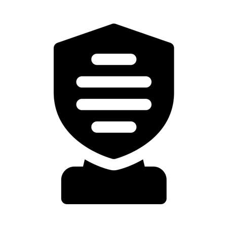 Badge shape trophy for the school compititionのイラスト素材