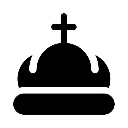 Cross crown for the prince in royal familyのイラスト素材