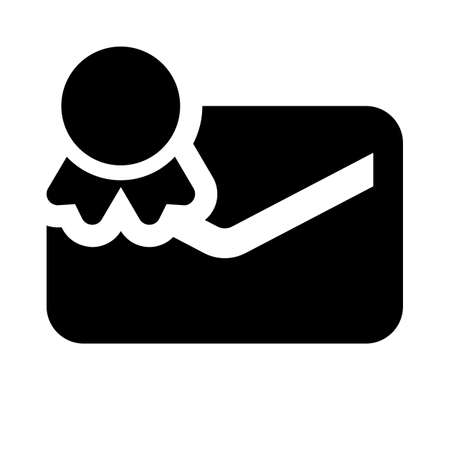 Reward program invitation with double ribbon emblemのイラスト素材