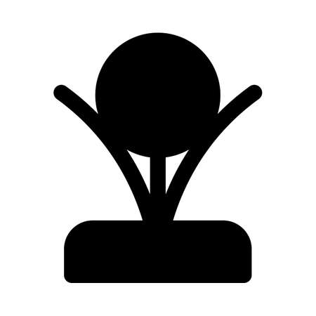 game trophy isolated on white backgroundのイラスト素材