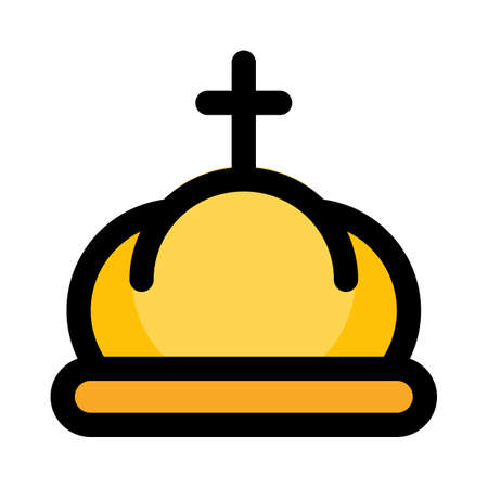 Cross crown for the prince in royal familyのイラスト素材