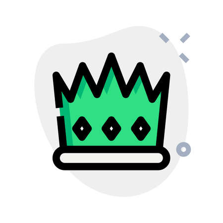 Royal kingdom crown with jewels embedded layoutのイラスト素材