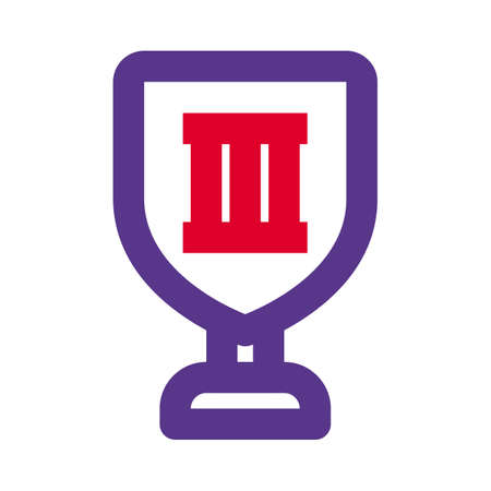 Vintage roman empire shield trophy grade threeのイラスト素材