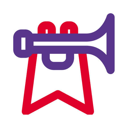 Royal trumpet played on ceremonial and special occasionのイラスト素材