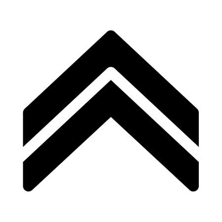 Medium level officer rank badge with double stripesのイラスト素材