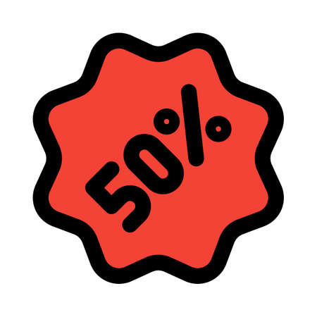 Huge discount coupon stickers in shopping mallsのイラスト素材