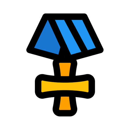 Marine corps cross medal to honor of our nation's heroesのイラスト素材