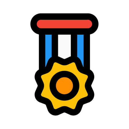 Flower medal for the coast guard officersのイラスト素材