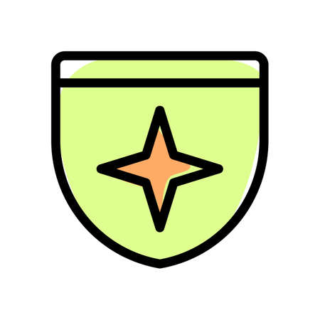 Star cross service medal awarded for gallantry in action against an enemyのイラスト素材