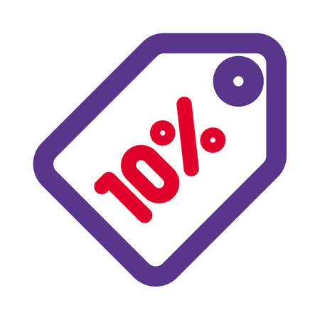 Flat discount rate of about ten percent at E-Commerce storeのイラスト素材