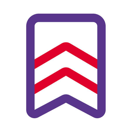 Double striped batch for home guards national uniformのイラスト素材