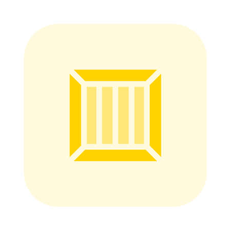 Wooden box pallet box package long distance logisticのイラスト素材