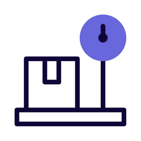 Weight with manual measuring needle gauge scaleのイラスト素材