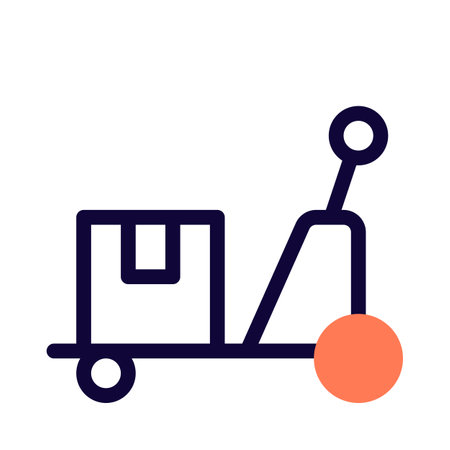 Light duty material handling motor driven vehicle waggonのイラスト素材