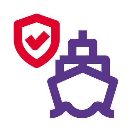 Elite protected shipment by cargo logistic departmentのイラスト素材