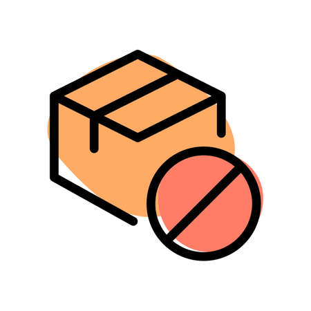 Product cannot be delivered to no shipping zoneのイラスト素材