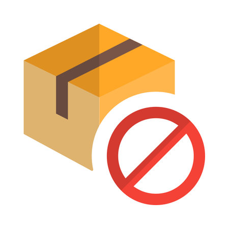 Product cannot be delivered to no shipping zoneのイラスト素材