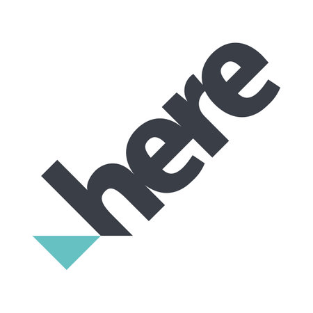 HERE technologies company that provides mapping and locationのイラスト素材