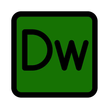 Adobe Dreamweaver a proprietary web development tool from Adobeのイラスト素材