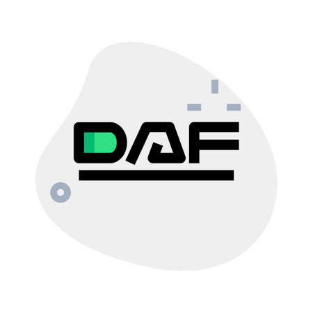 DAF Trucks a Dutch truck manufacturing company and a division of Paccarのイラスト素材