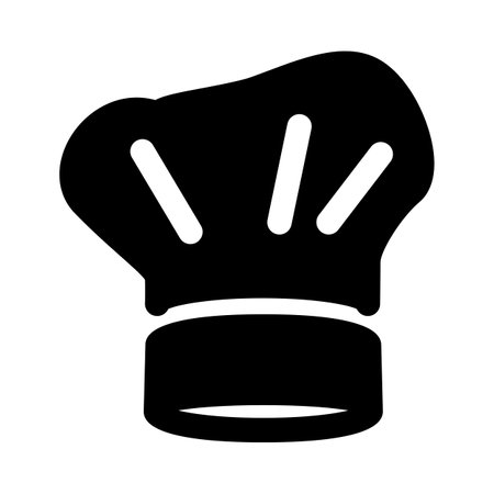 chantilly food and drink chain with chef hatのイラスト素材