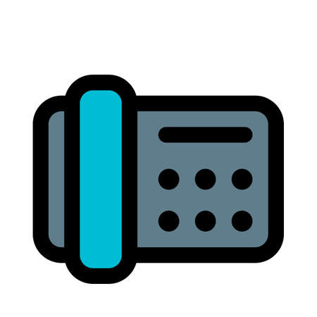 Telephone with fax in-built machine combo unitのイラスト素材