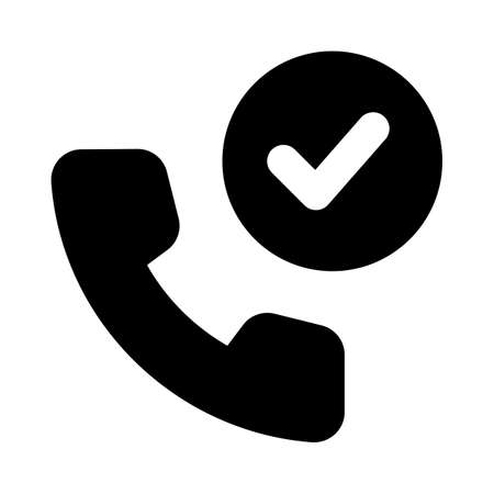 Mobile phone with tick mark isolated on white backgroundのイラスト素材