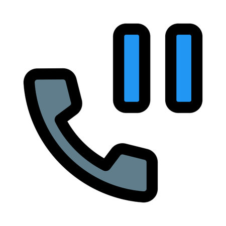 Wireless cell phone with music pause layout