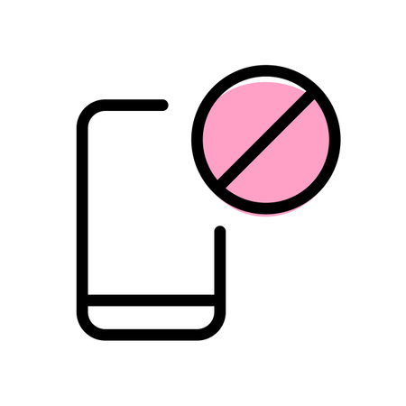 Mobile phone prohibition sign board with crossed symbolのイラスト素材